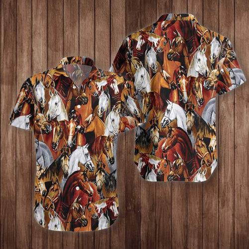 Horse Hawaiian Shirt For Men Women