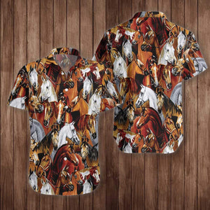 Horse Hawaiian Shirt For Men Women