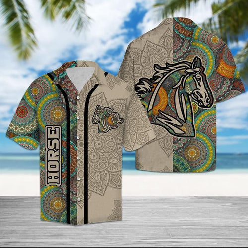 Horse Mandala Hawaiian Shirt For Men Women