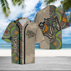 Horse Mandala Hawaiian Shirt For Men Women