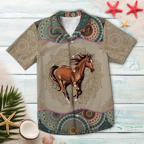 Horse Mandala Multicolor Best Design Hawaiian Shirt For Men Women