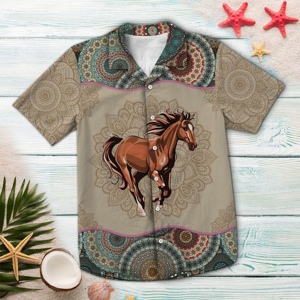 Horse Mandala Multicolor Best Design Hawaiian Shirt For Men Women