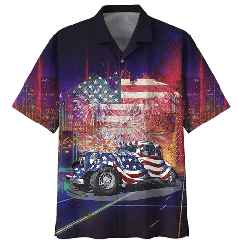 Hot Rod Wirework 4th July Independence Day Hawaiian Shirt For Men Women