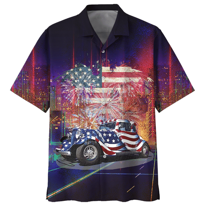Hot Rod Wirework 4th July Independence Day Hawaiian Shirt For Men Women
