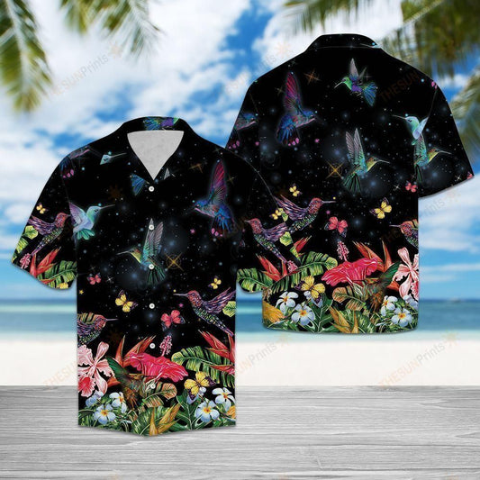 Hummingbird Colorful Amazing Design Hawaiian Shirt For Men Women