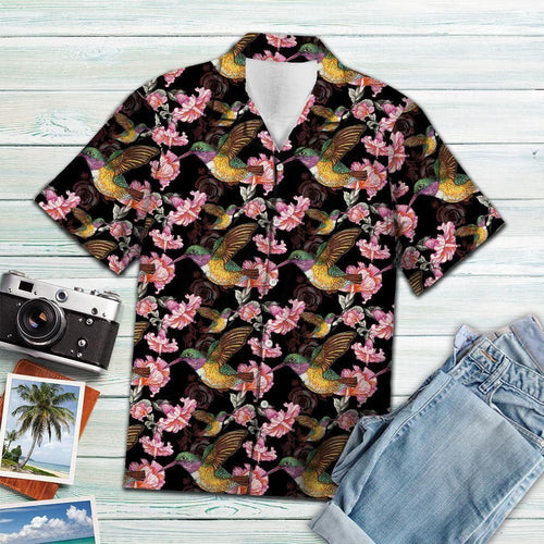 Hummingbird Flower Multicolor Unique Design Hawaiian Shirt For Men Women