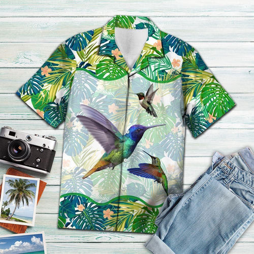 Hummingbird Green Tropical Green Amazing Design Hawaiian Shirt For Men Women