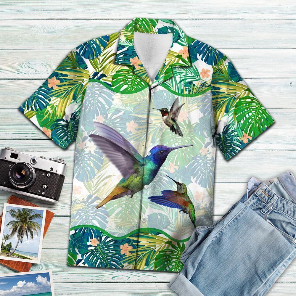 Hummingbird Green Tropical Green Amazing Design Hawaiian Shirt For Men Women