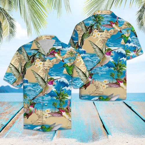 Hummingbird Hawaiian Shirt For Men Women