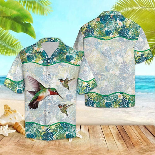 Hummingbird Tropical Green Amazing Design Hawaiian Shirt For Men Women