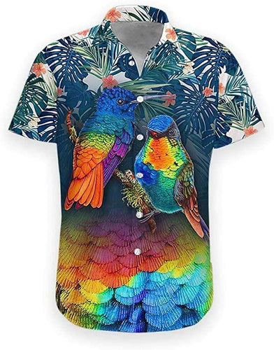 Hummingbird Tropical Summer Vibe Hawaiian Aloha Shirt For Men Women