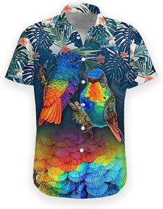 Hummingbird Tropical Summer Vibe Hawaiian Aloha Shirt For Men Women