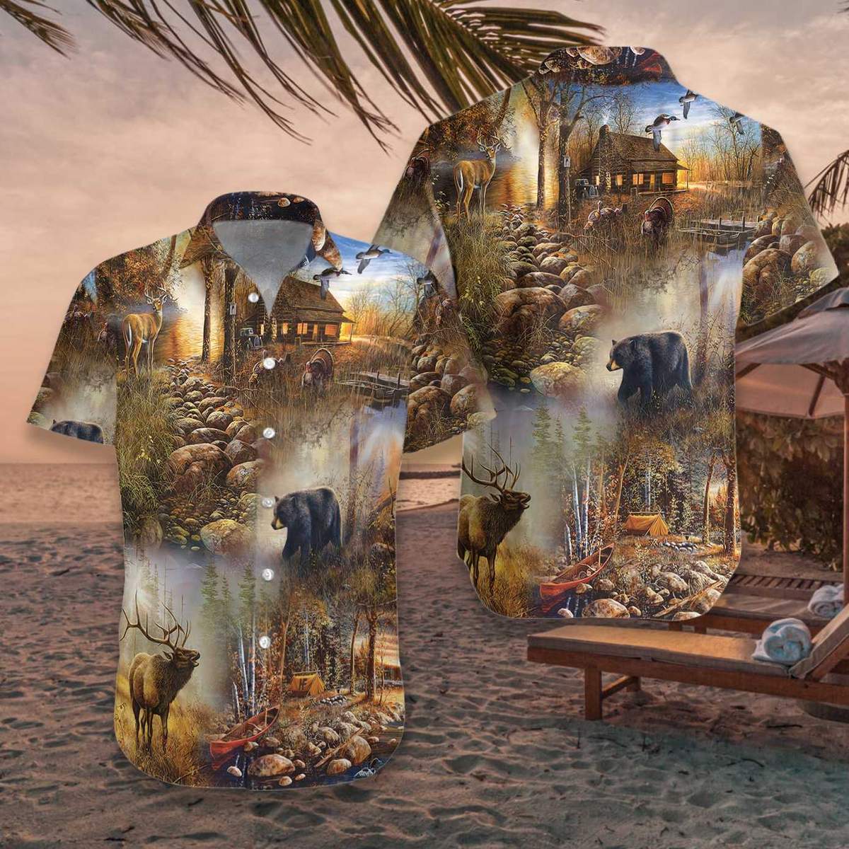 Hunting Camo Hawaiian Shirt For Men Women