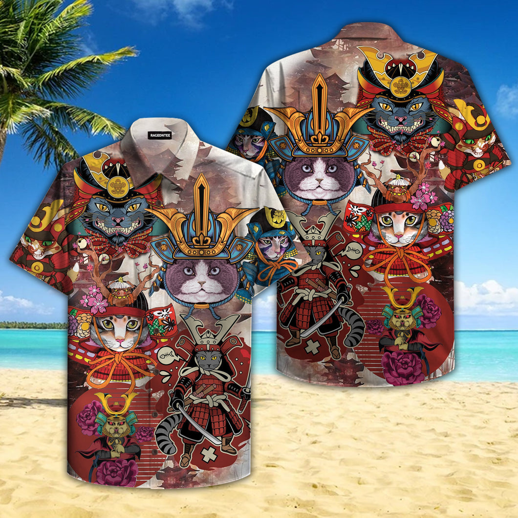 I Am A Samurai Cat Hawaiian Shirt For Men Women
