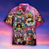 I Will Become A Samurai Cats Hawaiian Shirt For Men Women