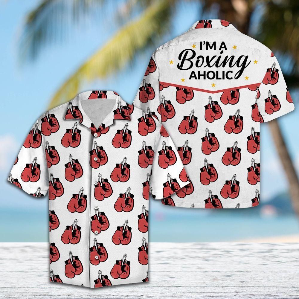 Im A Boxing Aholic Red Unique Design Hawaiian Shirt For Men Women