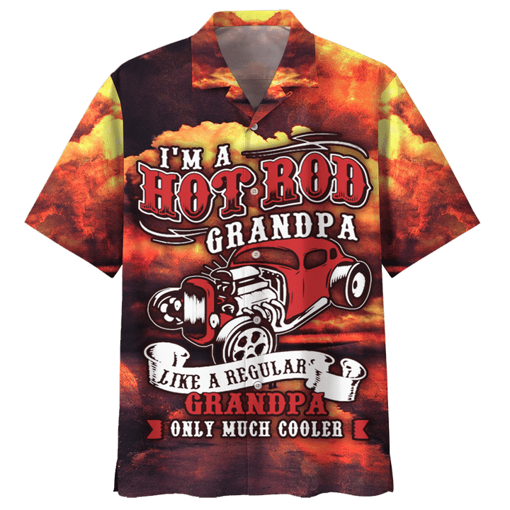Im A Hot Rod Grandpa Hawaiian Shirt For Men Women