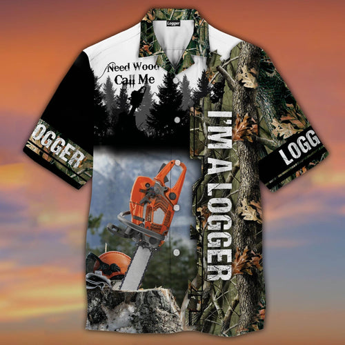 Im A Logger Hawaiian Shirt For Men Women