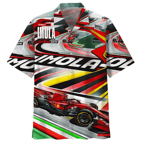Imola Formula Car Racing Hawaiian Shirt For Men Women