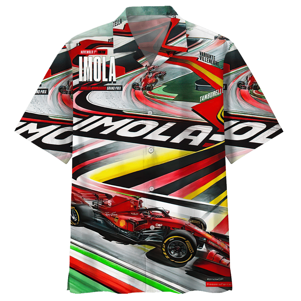 Imola Formula Car Racing Hawaiian Shirt For Men Women