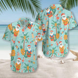 Ineapple With Santa Claus Hawaiian Shirt For Men Women