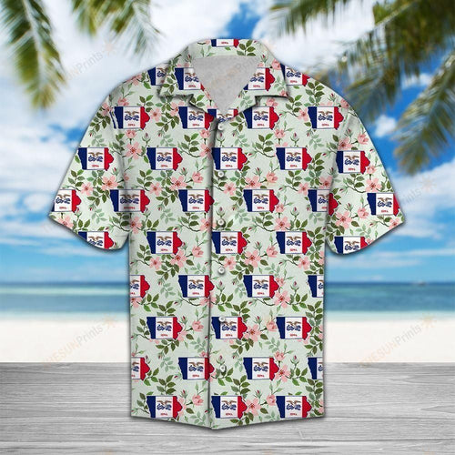 Iowa Wild Rose Multicolor Unique Design Hawaiian Shirt For Men Women