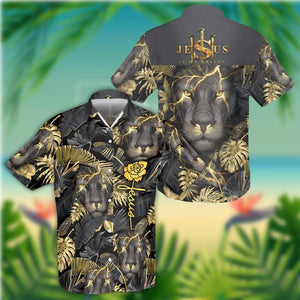 Jesus Lion Aloha Hawaiian Shirt For Men Women