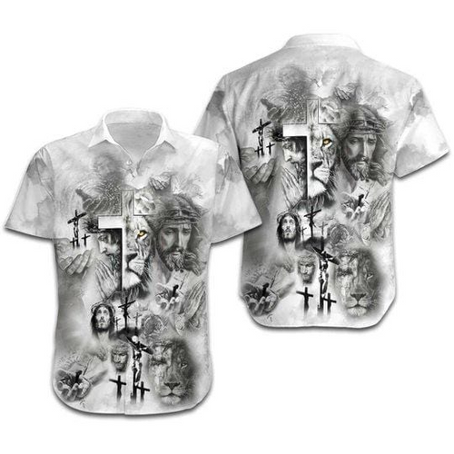 Jesus Lion Hawaiian Shirt For Men Women