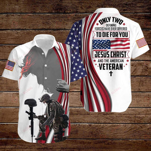 Jesus Christ The American Veteran Hawaiian Shirt For Men Women