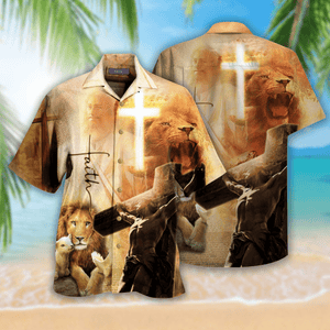 Jesus Faith Hope Love Hawaiian Shirt For Men Women