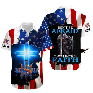 Jesus Is My Savior Dont Be Afraid Hawaiian Aloha Shirt For Men Women
