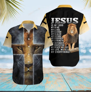Jesus Yellow Best Design Hawaiian Shirt For Men Women