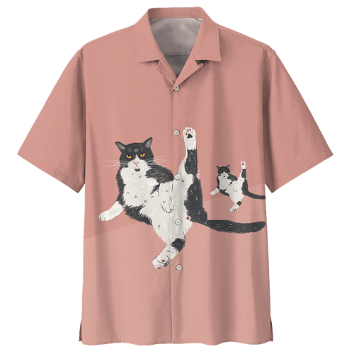 Kick Cat Hawaiian Shirt For Men Women