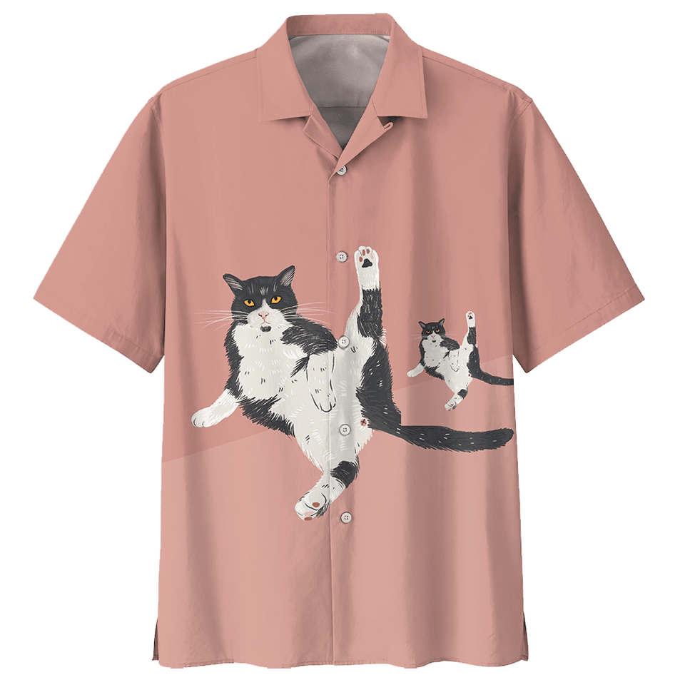 Kick Cat Hawaiian Shirt For Men Women