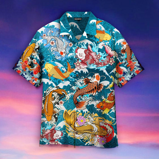 Koi Fish Hawaiian Shirt For Men Women