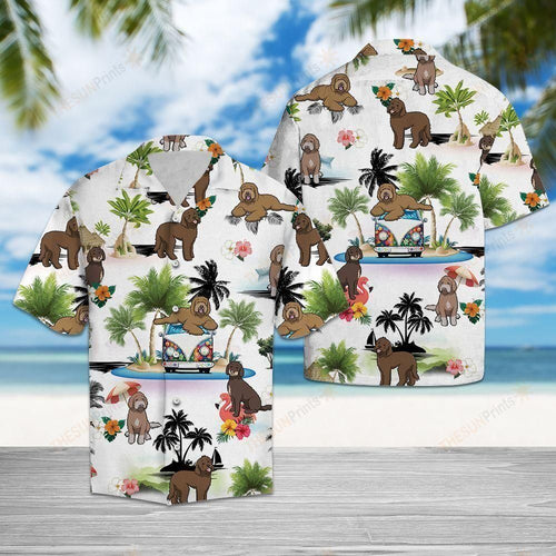 Labradoodle Vacation Colorful Unique Design Hawaiian Shirt For Men Women