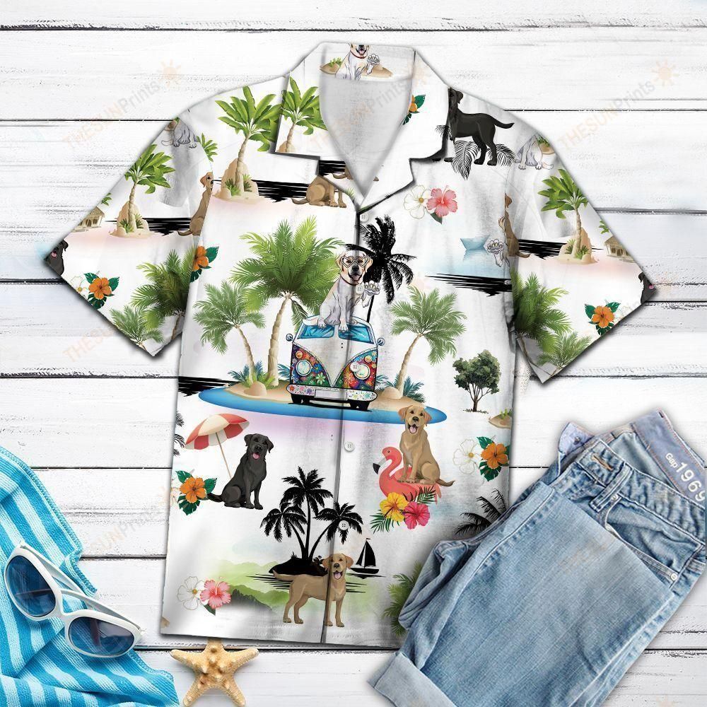 Labrador Retriever Vacation Multicolor Amazing Design Hawaiian Shirt For Men Women