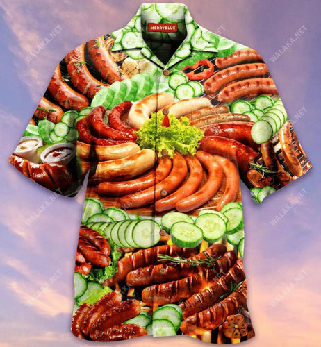 Life Is Better With Hot Dog Green Red Amazing Design Hawaiian Shirt For Men Women