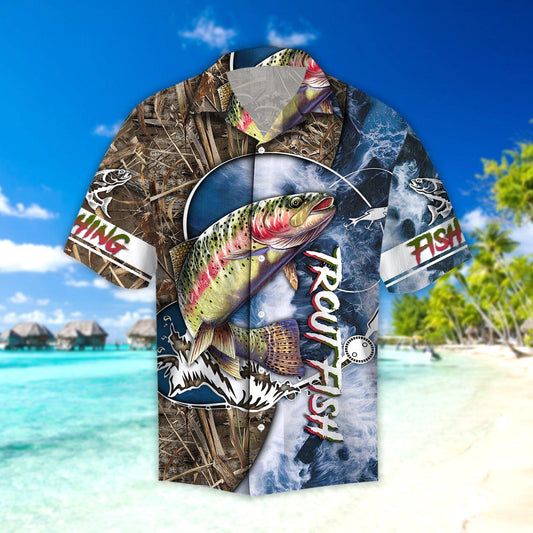 Life Trout Fishing Hawaiian Shirt For Men Women