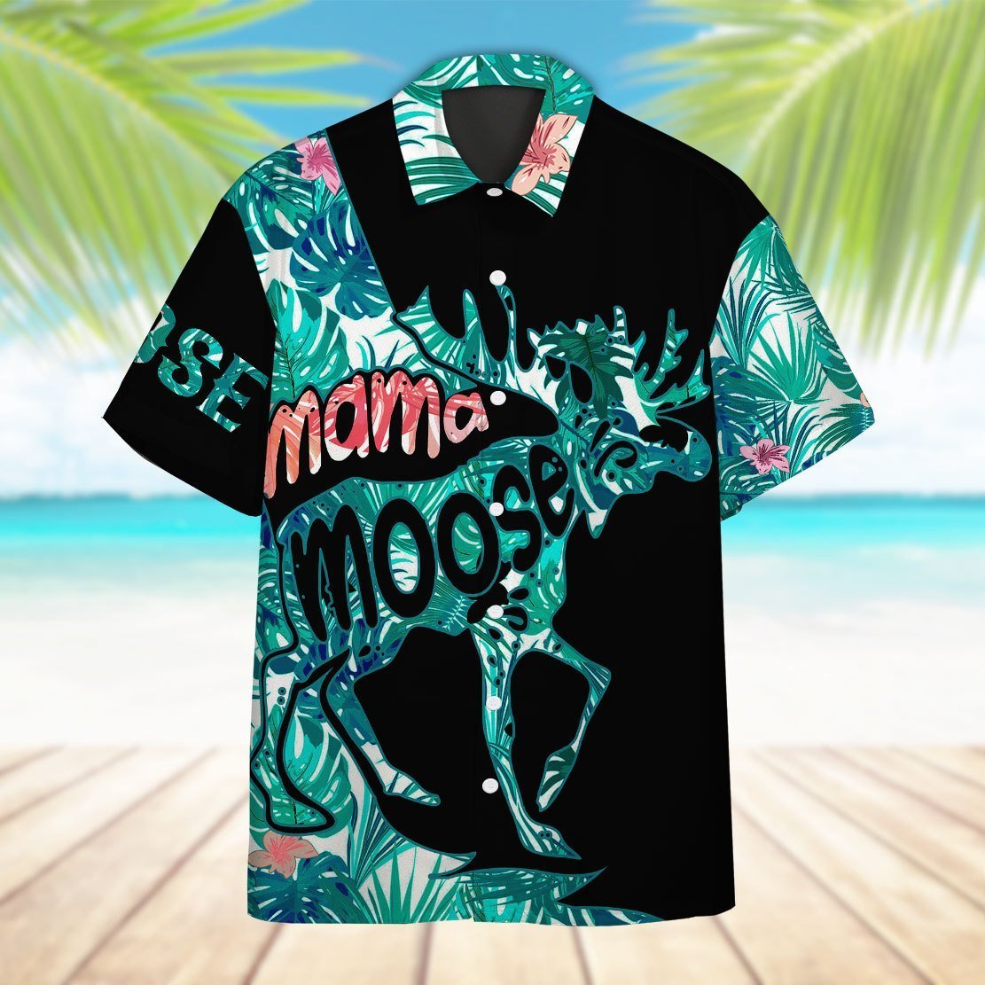 Mama Moose Mother Day Hawaiian Shirt For Men Women