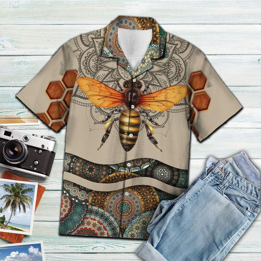Mandala Bee Multicolor Best Design Hawaiian Shirt For Men Women
