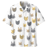 Meow Cat Hawaiian Shirt For Men Women