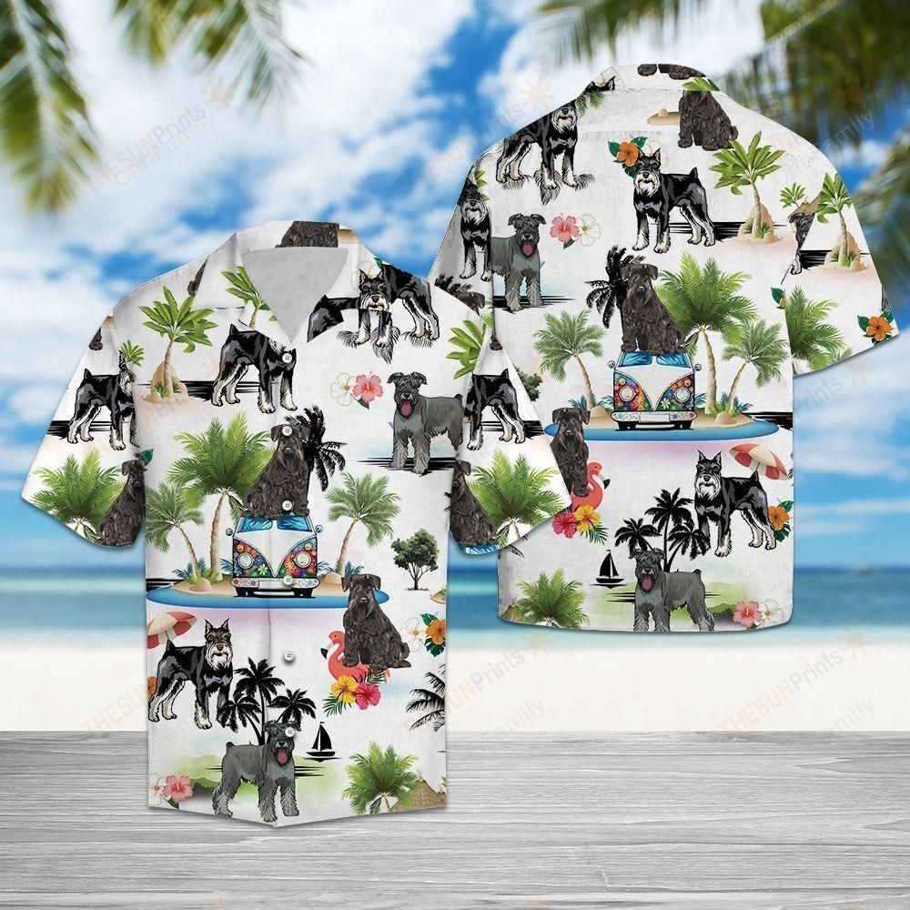 Miniature Schnauzer Vacation Multicolor Nice Design Hawaiian Shirt For Men Women