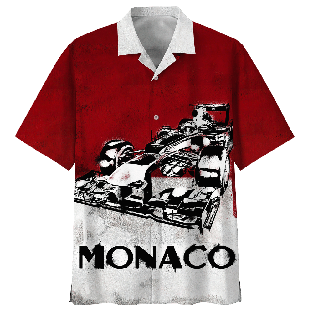 Monaco Formula Car Racing Hawaiian Shirt For Men Women