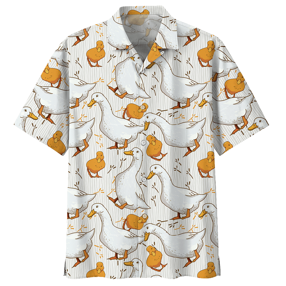 Mother Duck Baby Duck Hawaiian Shirt For Men Women