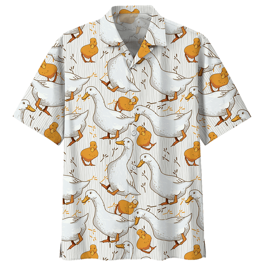 Mother Duck Baby Duck Hawaiian Shirt For Men Women