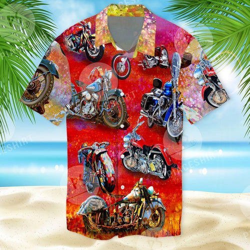 Motobike Hawaiian Shirt For Men Women