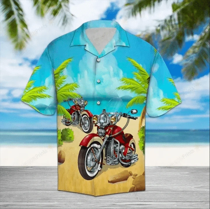 Motocycle Hawaiian Shirt For Men Women