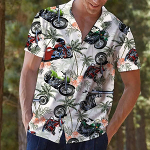 Motorbike Tropical Vintage Colorful Best Design Hawaiian Shirt For Men Women