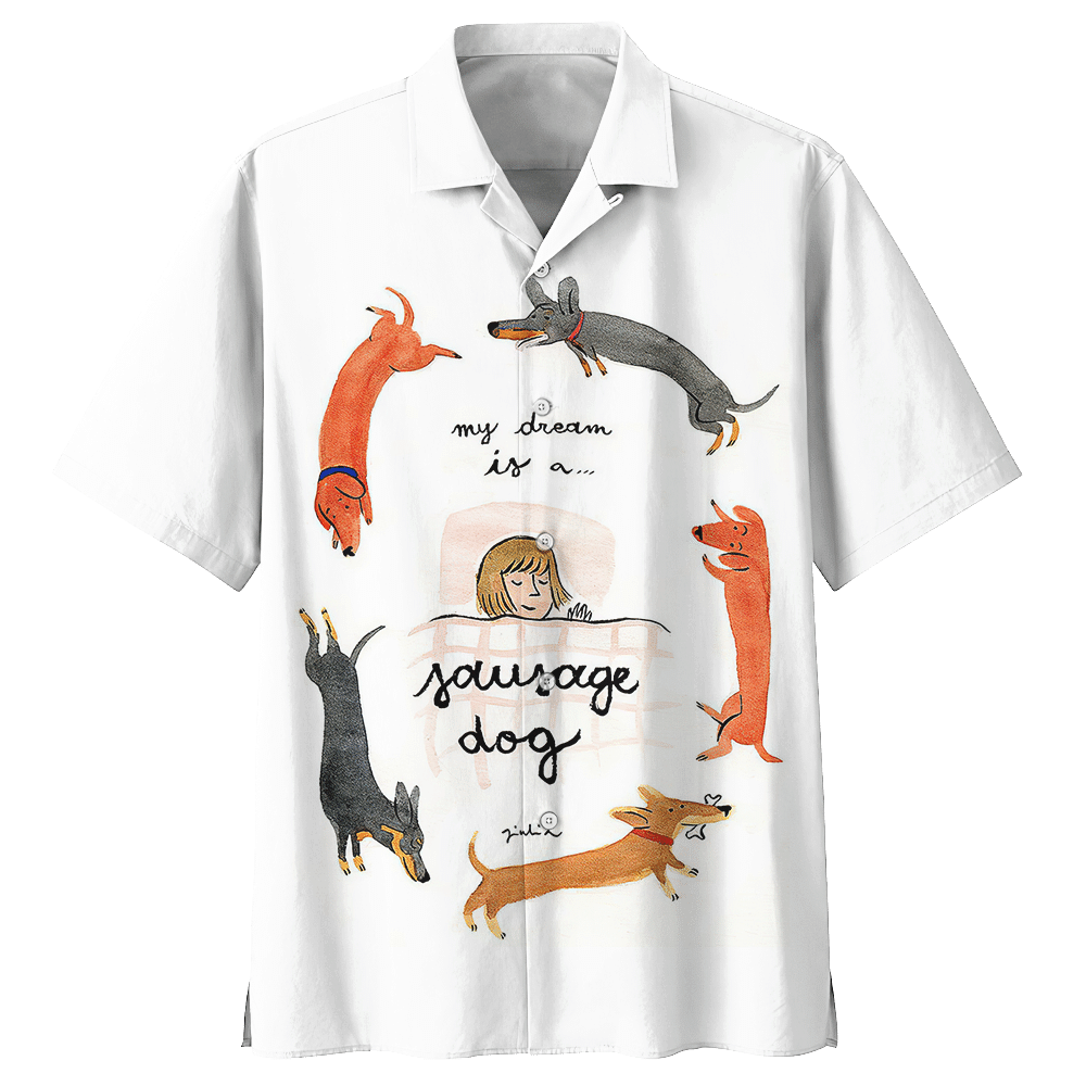 My Dream Is A Dachshund Hawaiian Shirt For Men Women